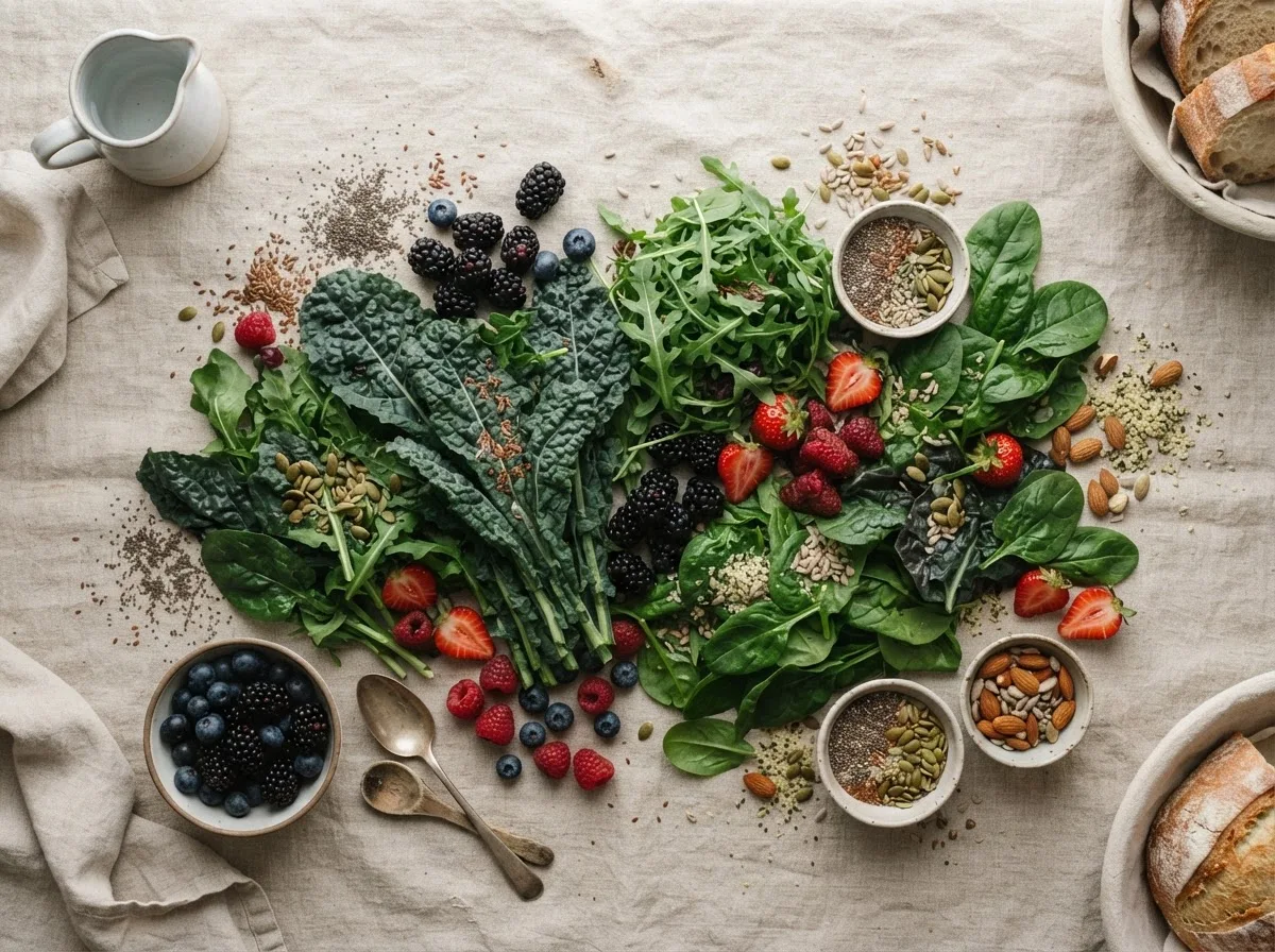 B-vitaminer fra hele korn og grønne blader